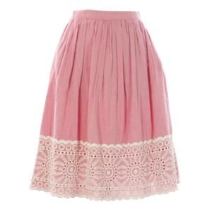 Boden Women's Cotton Flare A-line Emily Skirt - Pink Size 8P